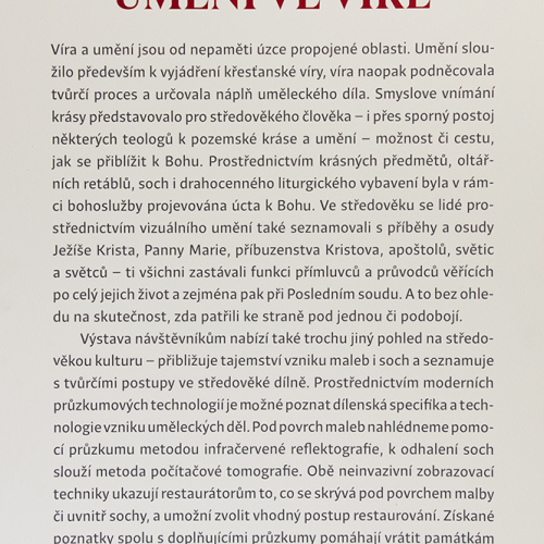 Víra v umění – umění ve víře